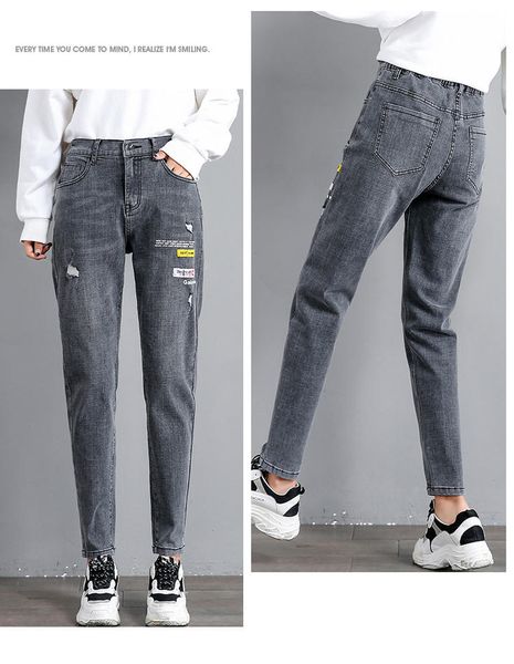 

gray new winter ms dark retro joker loose torre haroun pants, Blue