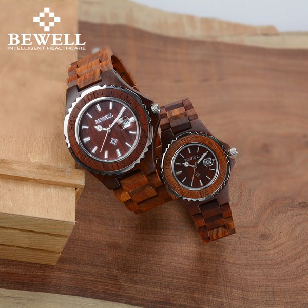 

wooden lover couple watches luxury couple clocks as gift for sweetheart lovers friends with calendar lumious dual watches 100bc, Slivery;brown