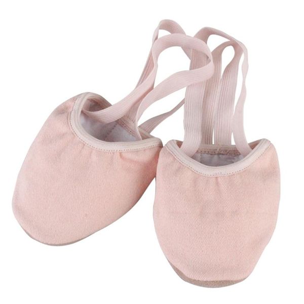 

1 pair women elastic soft ballroom fitness ballet shoes gift knitted solid half socks art gymnastics rhythmic dance training, Black