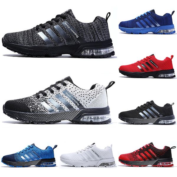 

2020 running casual shoes men women black white blue grey breathable cushion soft mens tainers outdoor sports sneakers size 36-45 color2