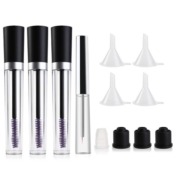 

empty black eyelash tube mascara cream vial/container fashionable refillable bottles makeup tool accessories