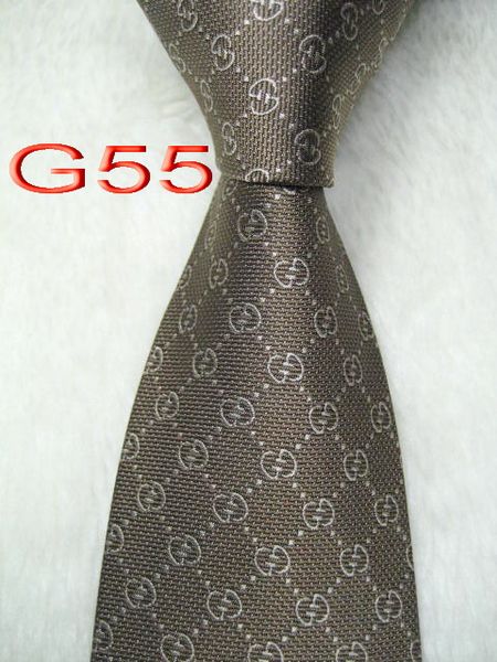 

G55 # 100% Шелковый жаккардовый плетеный мужской галстук ручной работы