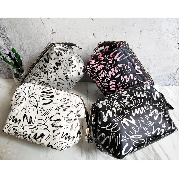 

creative pu make-up bag fashion fashion trendsetter household tourism and daily necessities portable cosmetics storage bag
