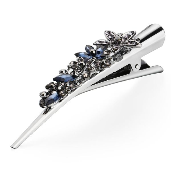 Hair Clips For Women Long Beak Sectioning Clips Rhinestone