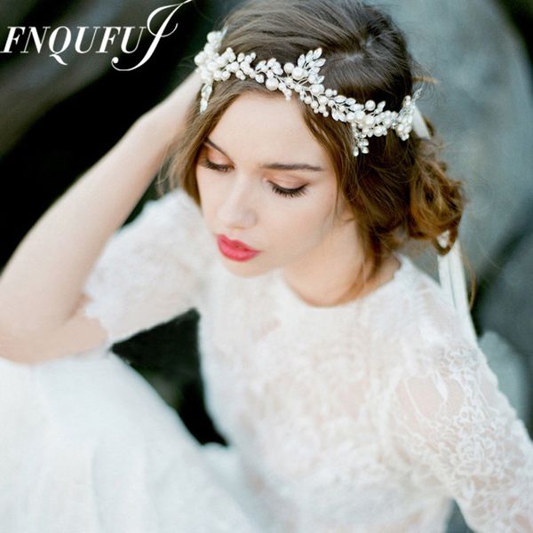 

handmade bridal headpiece vintage tiara wedding hair accessories vintage headbands for women beaded hair jewelry, Golden;white