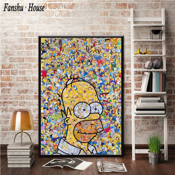 

the s poster cartoon posters and prints canvas painting wall art picture for living room home decor