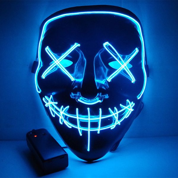 

halloween mask led mask light up party masks the purge election year great funny festival cosplay party masks glow in dark
