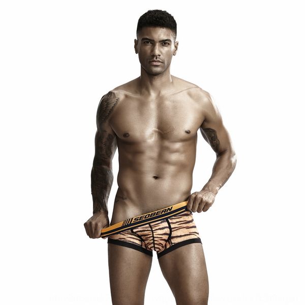 

awmwg 2019seobean breathable low rise boxers for men u-type convex design men's 2019seobean breathable low rise boxers for men u-type c, Black;white