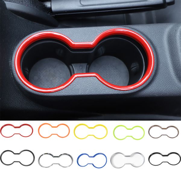 Portabicchieri anteriore per acqua Nuovi accessori interni per auto in ABS per Jeep Wrangler Compass 2011-2017 rosso blu