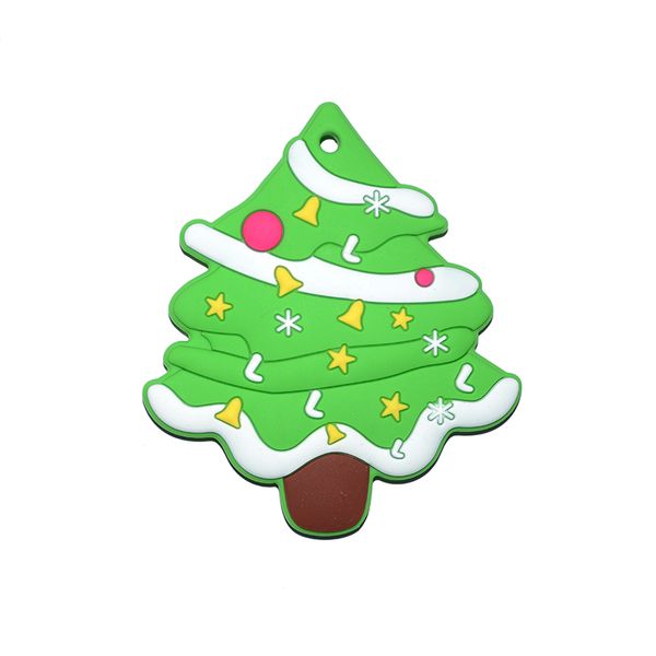 

food silicone christmas tree teether baby chew toy bpa diy jewelry nursing accessory soothers pendant teether baby christmas gifts