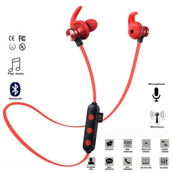 

xt-22 bluetooth wireless headphones 5.0 support tf card sport headset handsstereo earphone with mic for smart mobile phone