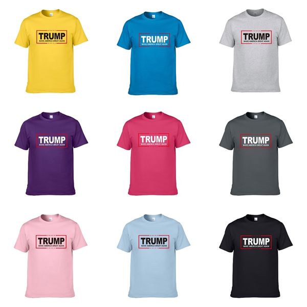 

2020ss summer designer trump t shirts for men luxury letter embroidery t shirt mens women clothing short sleeved tshirt men tees $a07 #3, White;black