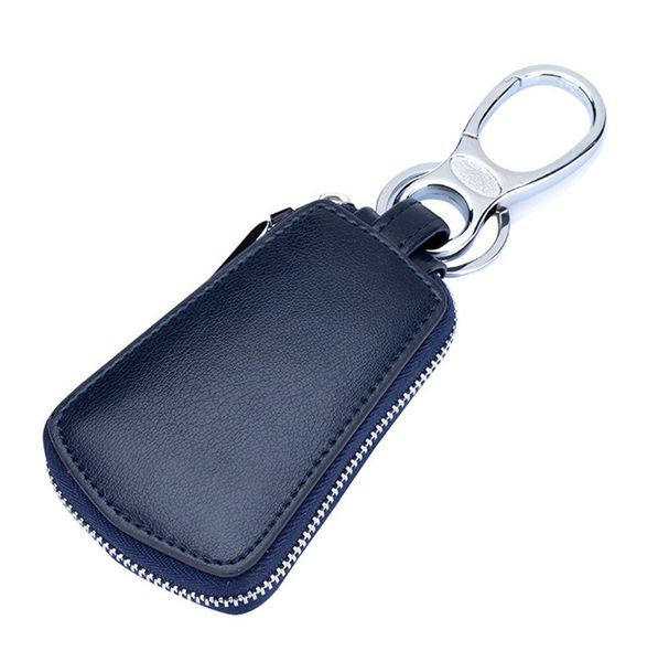 

second layer leather car key case car keychain wallet ring keys bag cover good leather key pouch for women men