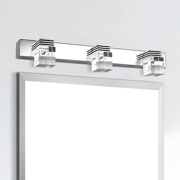 

mirror headlights simple modern moisture-proof bathroom bedroom led wall lamp crystal mirror cabinet fixtures makeup lights
