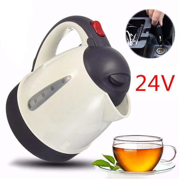 

auto 24v 1000ml car kettle portable water heater travel for coffee 304 stainless steel large capacity vehicle heater