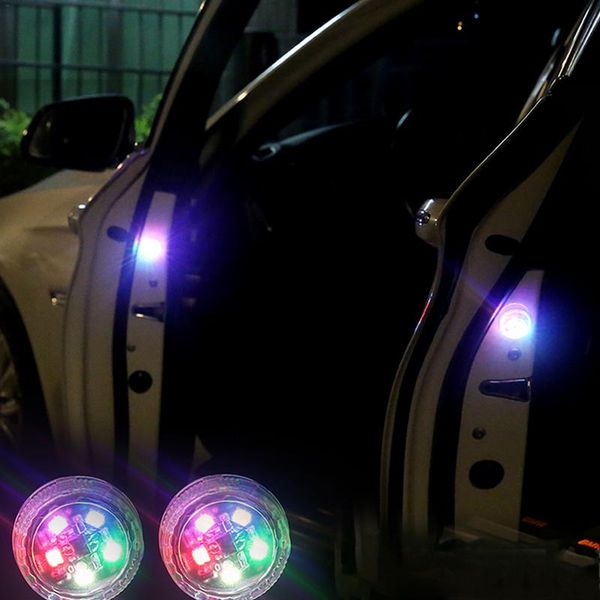 

car accessories 12v car decoration door safety warning light - wiring led flashing anti-collision modification lamp
