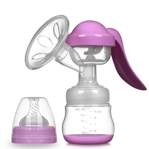 

kidlove standard cablier manual breast milk pump massage pumping bottle, White