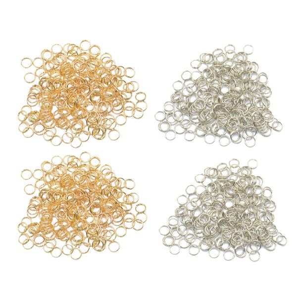 

800 lots steel metal key split keyrings key chain findings