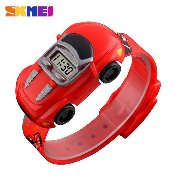 

skmei kids watch boys творческий мультфильм детские часы дата время автомобильные часы красочные подходит montre enfant garcon girl 1241, Slivery;brown