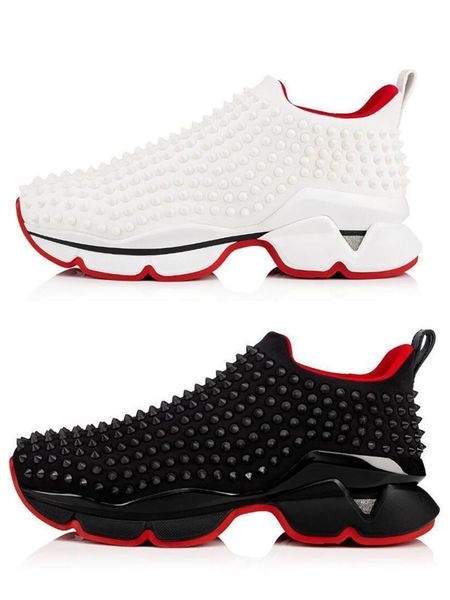 

2019 последние кроссовки spike sock red подошва с шипами krystal black white donna плоские для женщин мужчин размер 3.5-12 lzfboss4