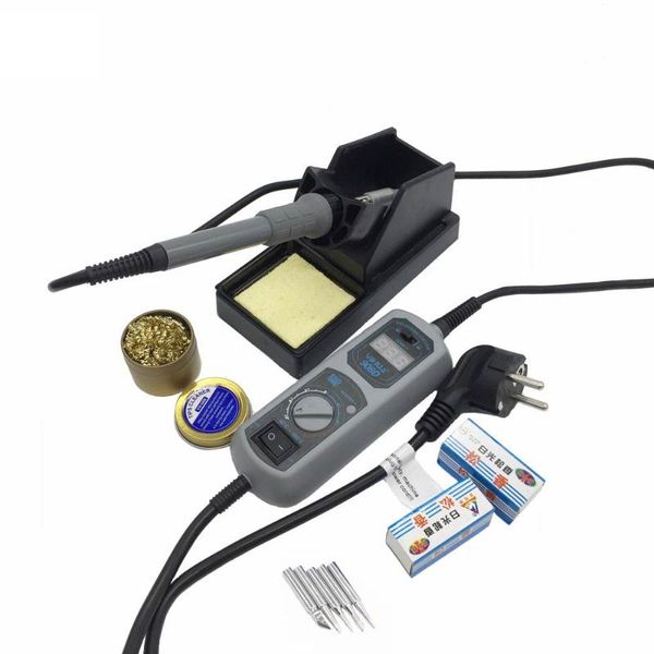 

original 220v/110v yihua 908d soldering iron temperature adjustable electric welding soldering iron +5tips+stand