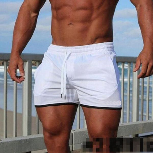 

men's shorts summer men fashion beach wear board pants,solid color cotton breathable high waist loose pants big size, White;black