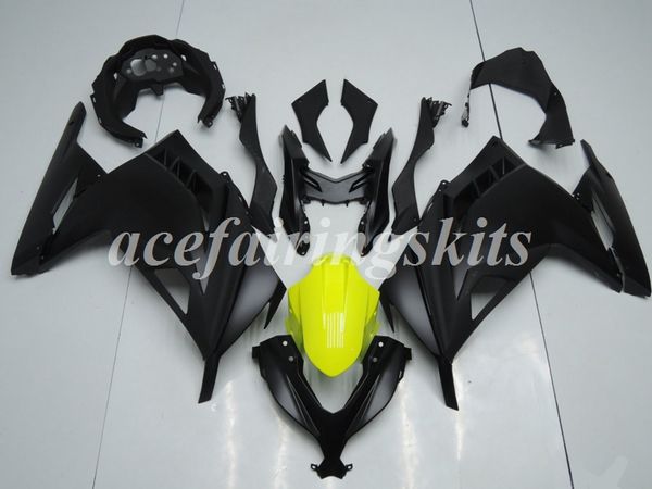 

injection mold new abs motorcycle full fairings kit fit for kawasaki ninja 300 ex300 300r 2013 2014 2015 2016 2017 bodywork set black yellow