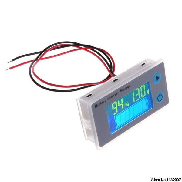 

10-100v universal battery capacity voltmeter tester lcd car lead-acid indicator 828 promotion