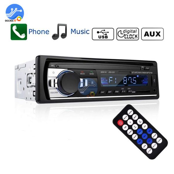 

autoradio jsd-520 bluetooth car mp3 player stereo radio fm aux input receiver sd usb audio mp3 mmc wma music player