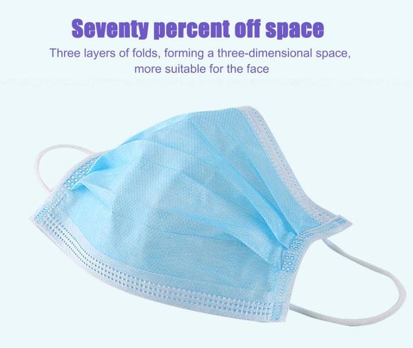 

ready stock]dhl 3 ply breathable disposable face mask safety mask dust for personal health with elastic ear loop