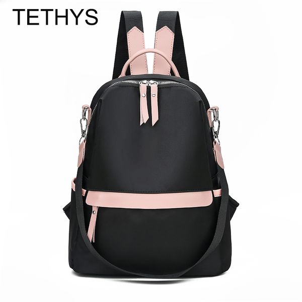 

tethys women oxford bagpack female multifunction bags small backpacks fashion school bag for teenager girls mochila sac a dos