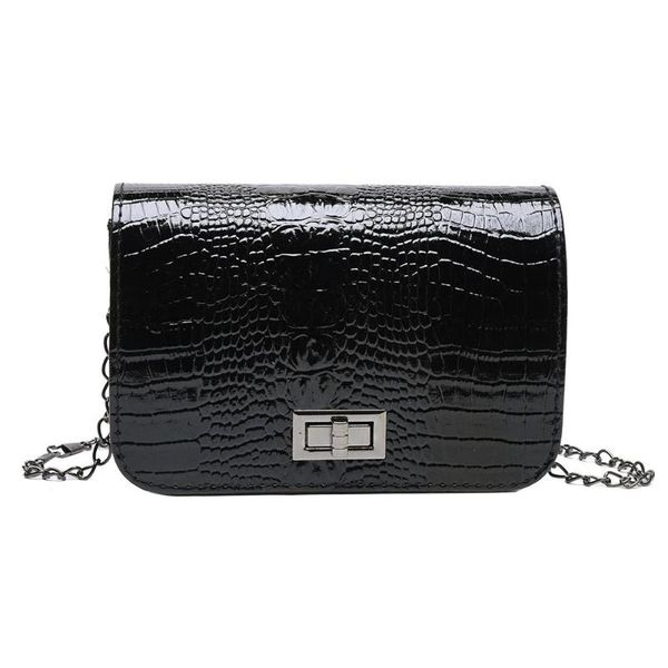 

retro messenger bag women crocodile leather mini shoulder crossbody handbag