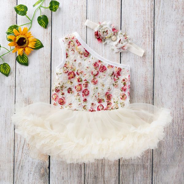 

ishowtienda 2 pcs toddler baby girls sleeveless flower dress +headband outfits set casual comfortable new spring autumn cc, Red;yellow