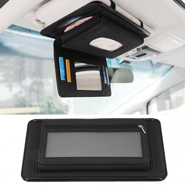 

car sun visor paper tissue towel box organizer storage temporary parking card holder tissue box car accessories