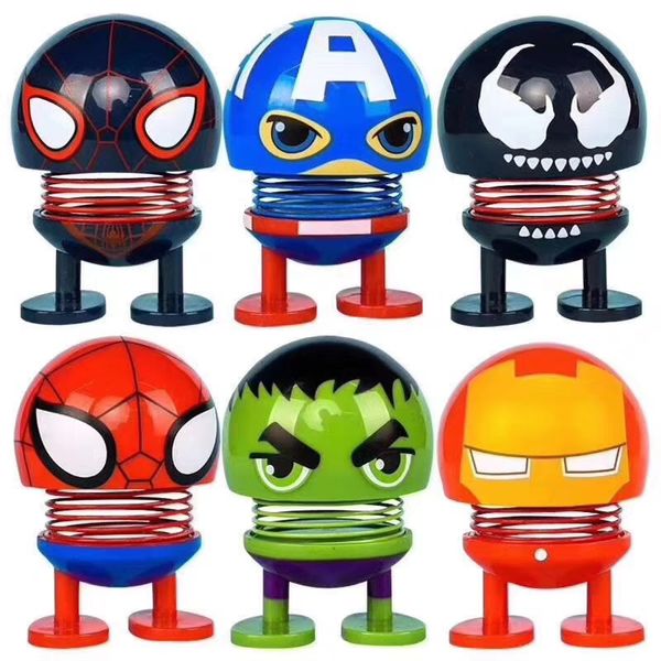 

Avenger haking head doll car da hboard ornament pring dancing toy noverty funny toy car decoration hipping