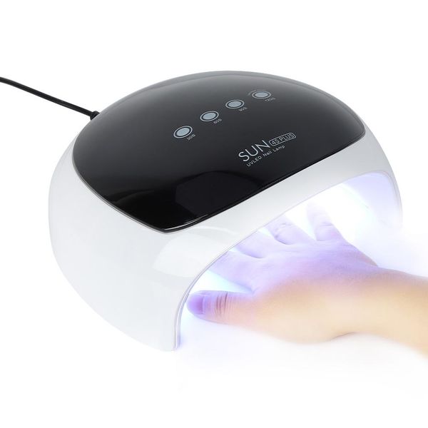 

52w uv lamp for nails 24pcs leds gel polish curing manicure nail dryer with 4 timing modes nail art tools eu us uk plug