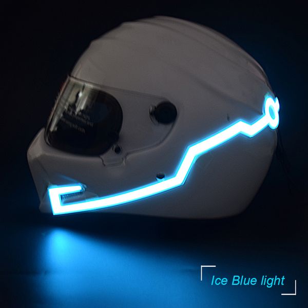 

motorcycle helmet el cold light mod kit tron helmets mode night time riding signal flashing lights strip bar easy install diy