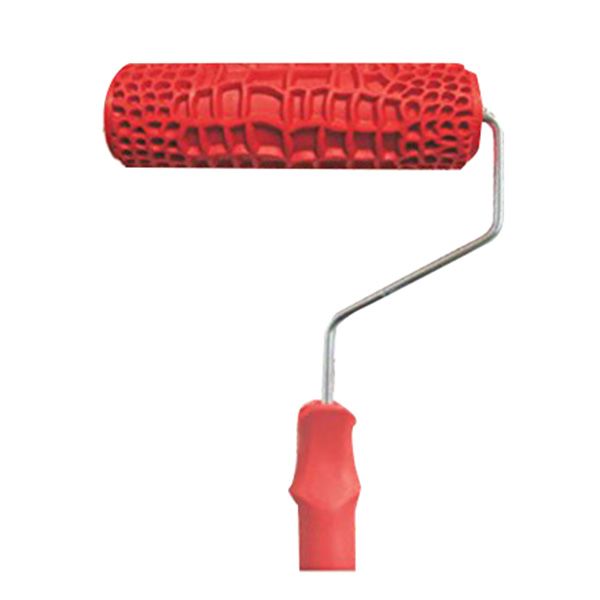 

7 inch embossed crocodile skin painting roller with handle for wall decoration