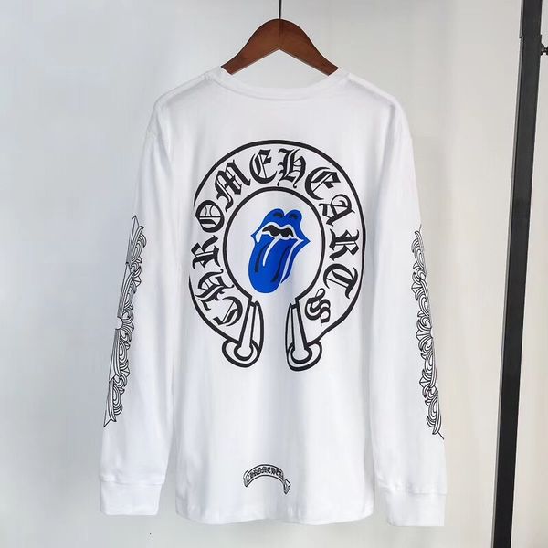 

spring autumn men t shirt long sleeves and printing round neck pure cotton t shirt fashionable bottoming shirt perfect, White;black