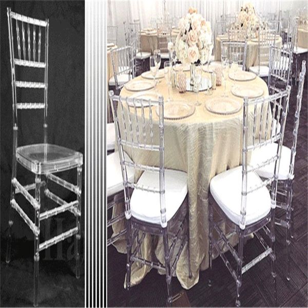 

4pcs transparent bamboo chair wedding acrylic chair banquet crystal seat family l dining room chair decoration