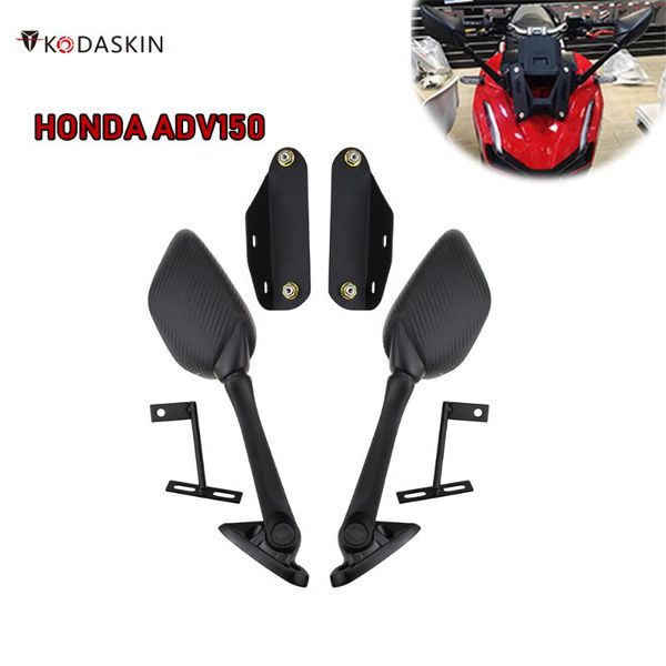 

kodaskin motorcycle aluminum rear view mirror side mirror adapter fixed stent bracket accessories for 150 150