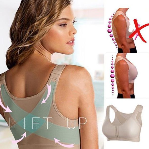 

posture corrector lift up bra women new desigh x-bra breathable yoga underwear shockproof sports support fitness vest bras, White;black