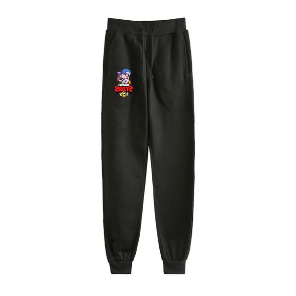 

trend printing men and women bottom-tied trousers, Black;green