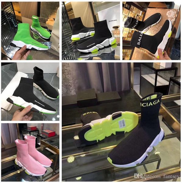 

Boxed color4 with tote bag certificate invoice men women men women hoe balenciaga peed tretch knit neaker