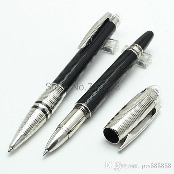 

luxury office supplies roller ball pen black monte pen with diamond school ballpoint pen for writing, Blue;orange