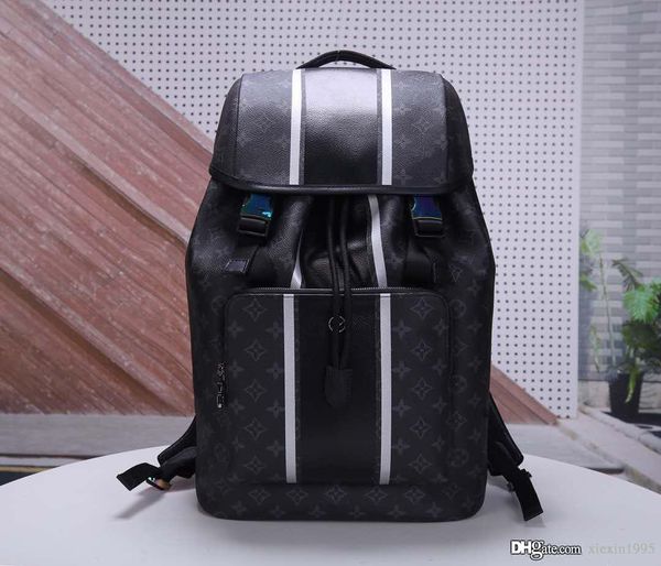

Brand zack lover backpack de igner women houlder handbag monogrram eclip e ruck ack rainbow genuine leather knap ack m43409