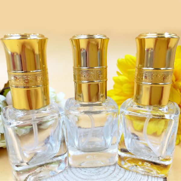 Großhandel Gold Deckel Glas Parfüm Frauen Make-up Duft Flasche Zerstäuber Pumpe Sprayer Kosmetik Behälter 635 313