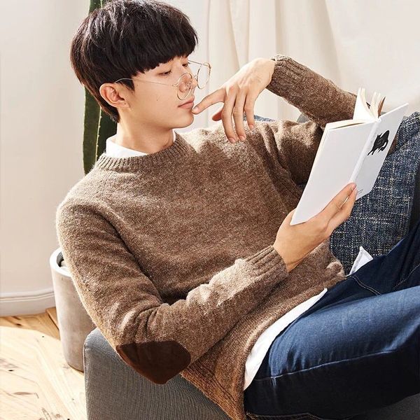 

2018 men's sweater new turtleneck male college restoring men's sweaters male winter men sweater mens turtleneck, White;black