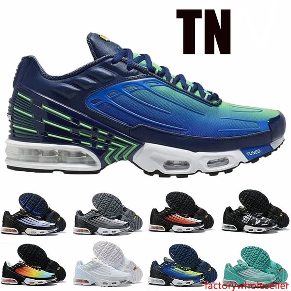 

2020 new tn plus iii 3 tuned men women running shoes requin trainers sunset triple white sports chaussures mercurial sneakers us 5.5-11