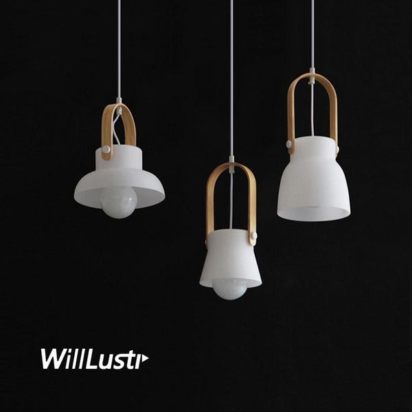 

modern glass pendant lamp creative wood suspension light cafe bar restaurant dinning room bedside minimalist hanging lighting